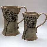 Large and Medium Cow Parsley 'Slimming' Jugs