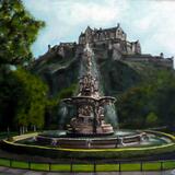 Fountain in Princes Street Gardens