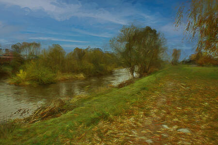 Váh pri Liptovskom Mikuláši / River Váh near Liptovský Mikuláš