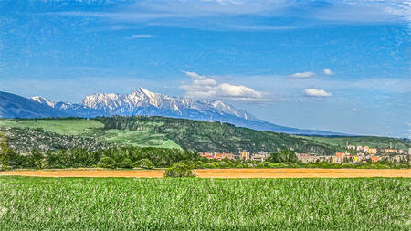 Polia a Kriván / Fields and Krivan