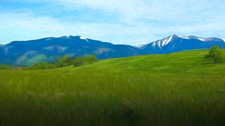 Podvečer pod Západnými Tatrami 2 / Evening under the Western Tatras 2