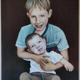 Brat a sestra. Portrét / Brother and sister. Portrait