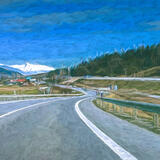 Diaľnica pred Liptovským Mikulášom