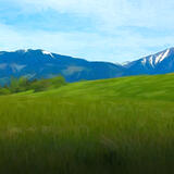 Podvečer pod Západnými Tatrami 2 / Evening under the Western Tatras 2