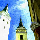 Žilina, kostolné veže