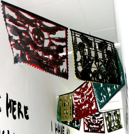 Political Papel Picado exhibition