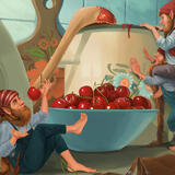 An illustration for the book 'Fed Up Gnomes.'