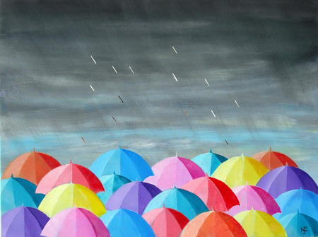 Coloured Umbrellas