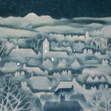 Snow covered village