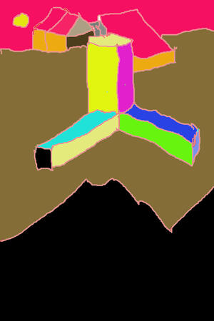 A happy evening in acalm village