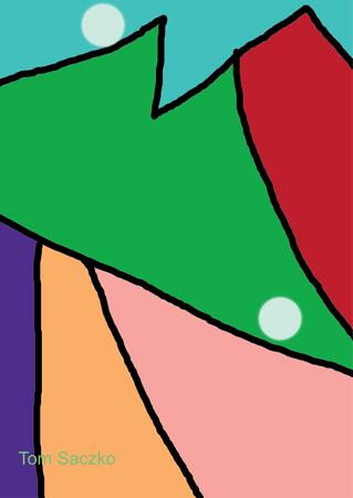 Wolf and the Christmas trees