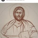 Christ Pantokrator drawing