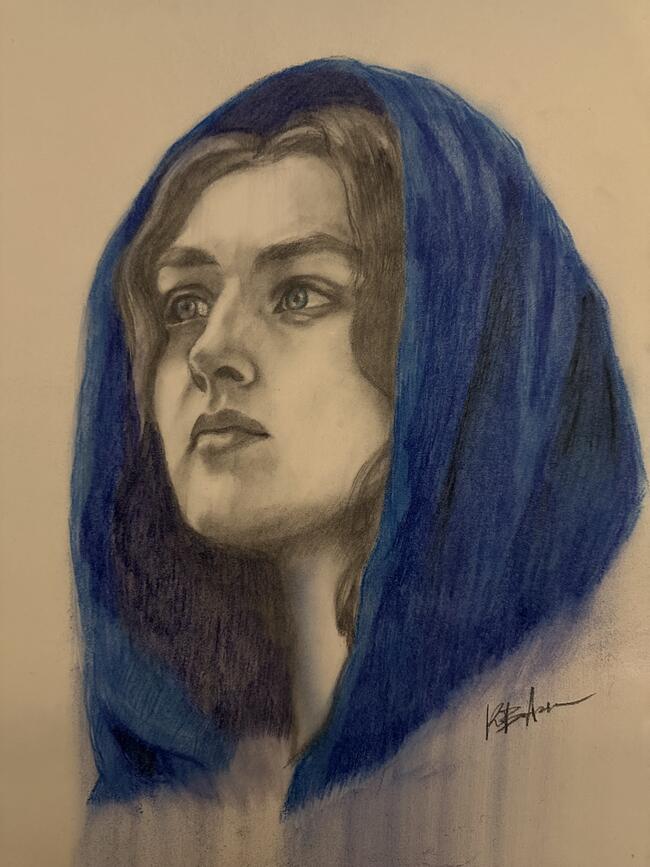 The blue portrait