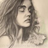 Natalia Vodianova and flowers