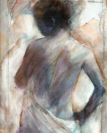 elegant rear view nude