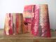 Group of 'Red Watercolour' Paper Pot Sleeves