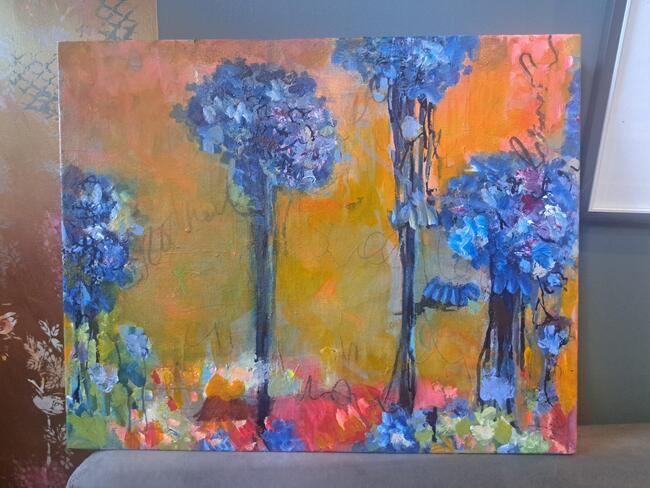 Blue Tree, Orange Light