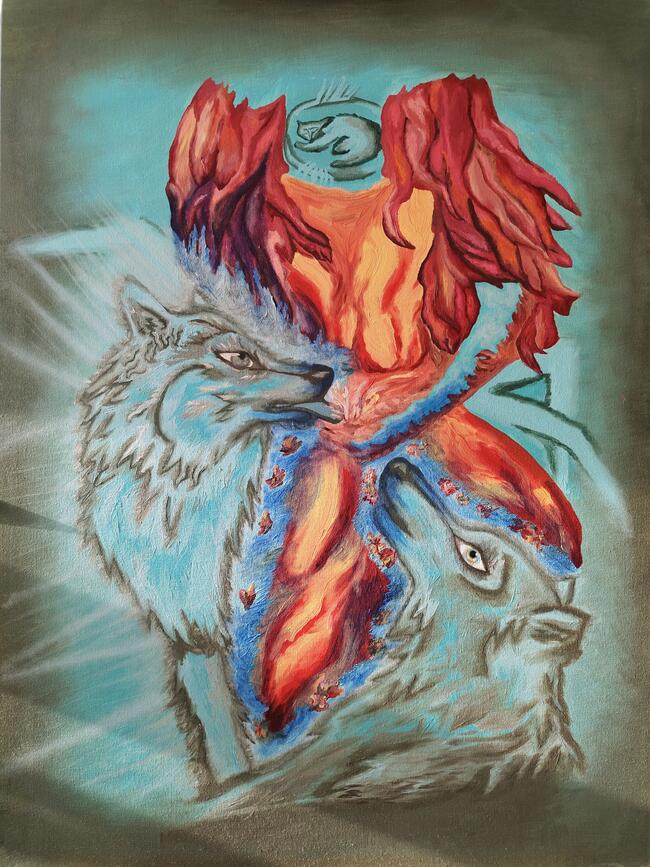 The Wolf You Feed Glows