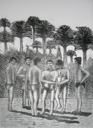 Men Showering, Marmaris