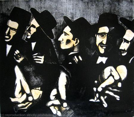 Hassidic Jews Rejoice at a wedding in Brooklyn