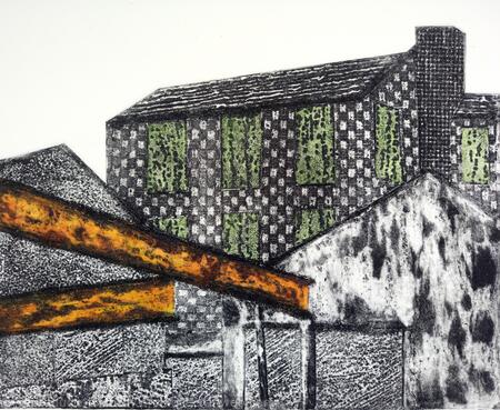 Derelict Warehouse and Rusted Girders