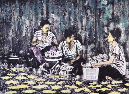 Vendors at Yangon Station