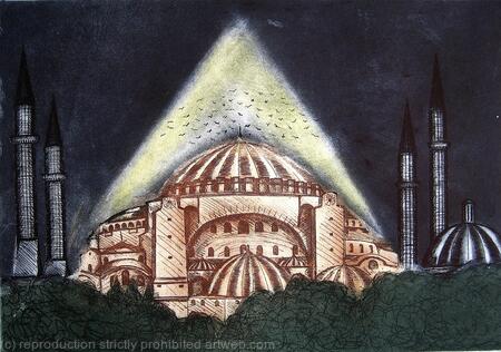 The Aya Sofia at Night