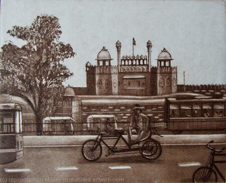 Cycle Rickshaw at Lahore Gate