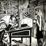 Hassidim At Prayer, The Western Wall, Jerusalem