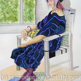 Heather Wearing a Velvet Hat