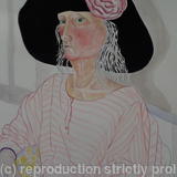 Heather in a Red Stripy Dress