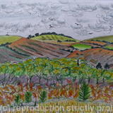 View of the Purbeck from Studland in Autumn