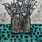 Calla Lilies with Batik