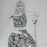 Woman in a Floral Dress