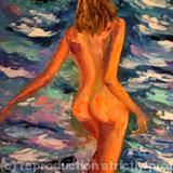 Splashing in the surf