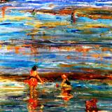 Building sand castles, Weymouth