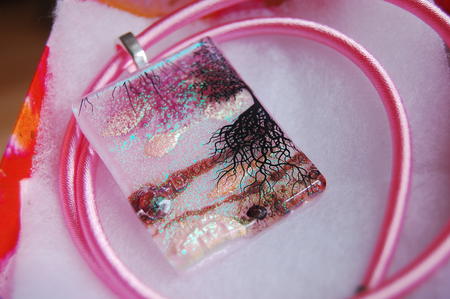 Tree of Life Pendant Pink