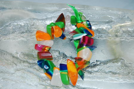 Resin Bracelet Clear Spring