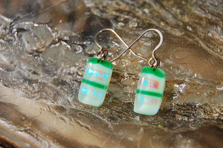Glass Earrings Prairie