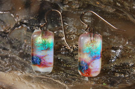 Glass Earrings Landscape