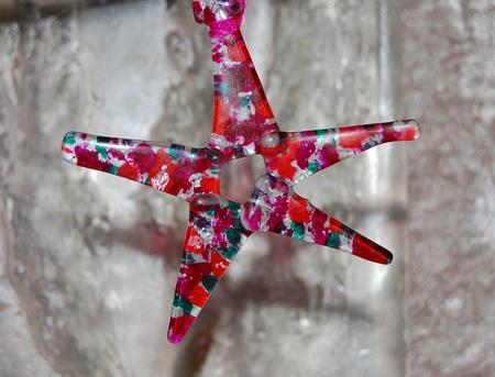 Christmas star (pink/red)