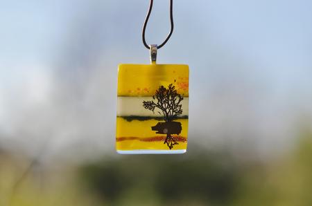 Yellow Tree of Life Pendant