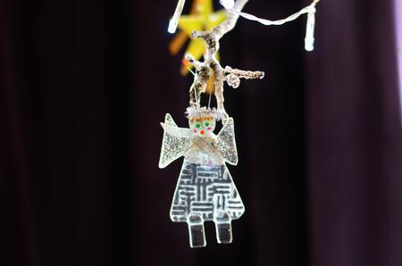 White Christmas Angel Green Eyes