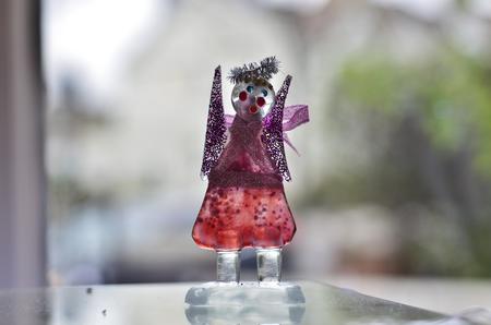 Pink Purple Standing Angel