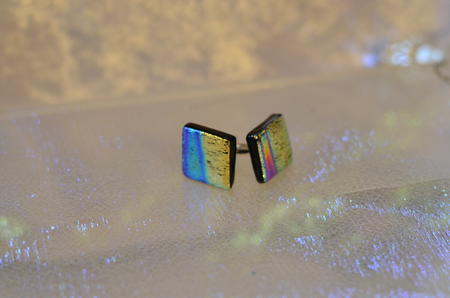 Rainbow Dichroic Brooch