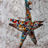 Christmas star (gold/blue)