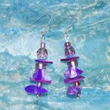 Resin and Jemstone Earrings