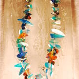 SOLD Blue Resin Necklace