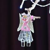 White Christmas Angel Pattern Dress