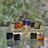 Fused Glass Cuff-links 